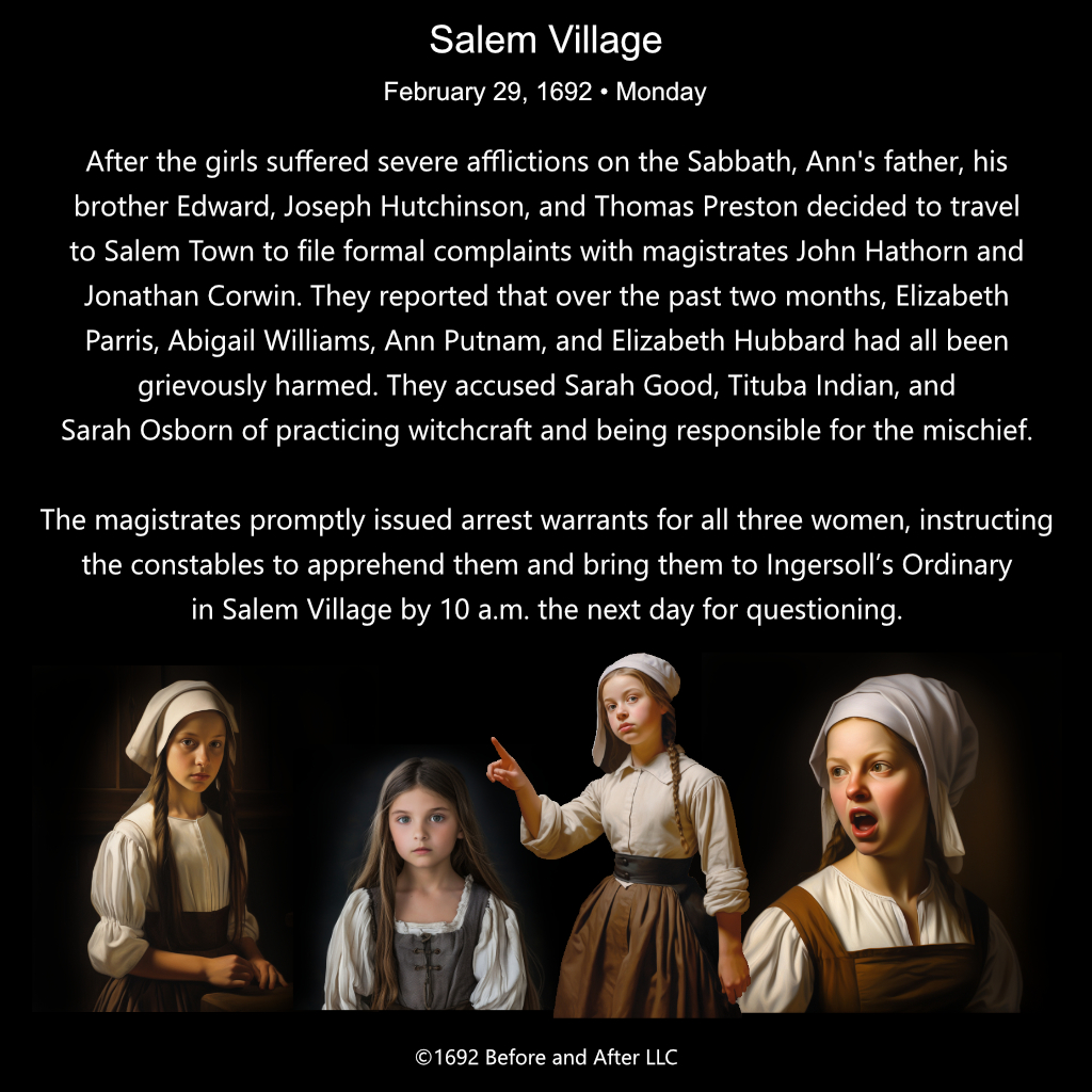 February 1692 – Events of the 1692 Salem Witch Trials - 1692 Before And ...