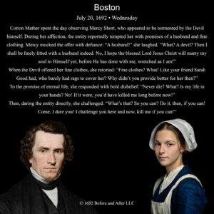 The Salem Witch Trials On this day, July 20, 1692