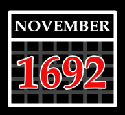 NOVEMBER 1692