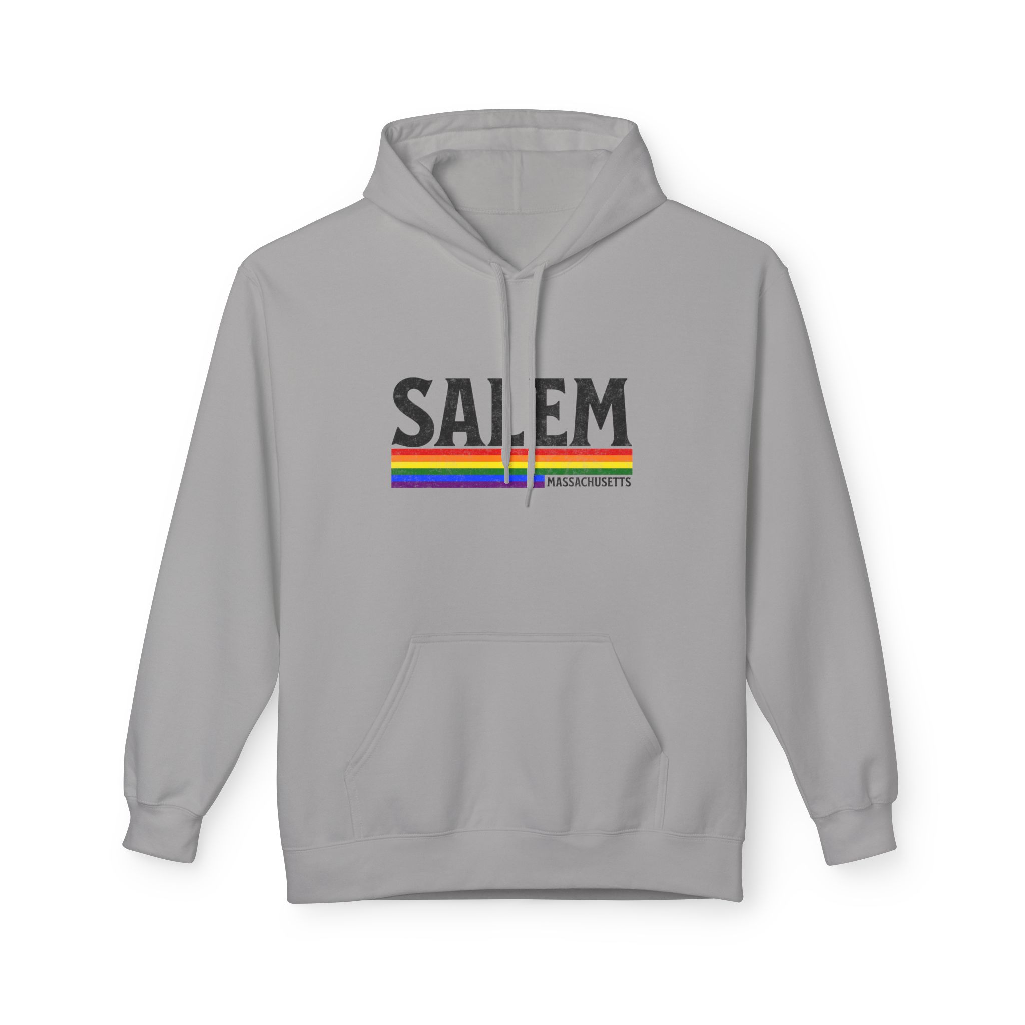 Salem Rainbow Hoodie — LGBTQ+ Pride Salem Graphic Pullover 3 Salem Rainbow Hoodie — LGBTQ+ Pride Salem Graphic Pullover - Image 3