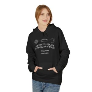 Ouija Board Hoodie – Vintage Spirit Board Design with Sun and Moon