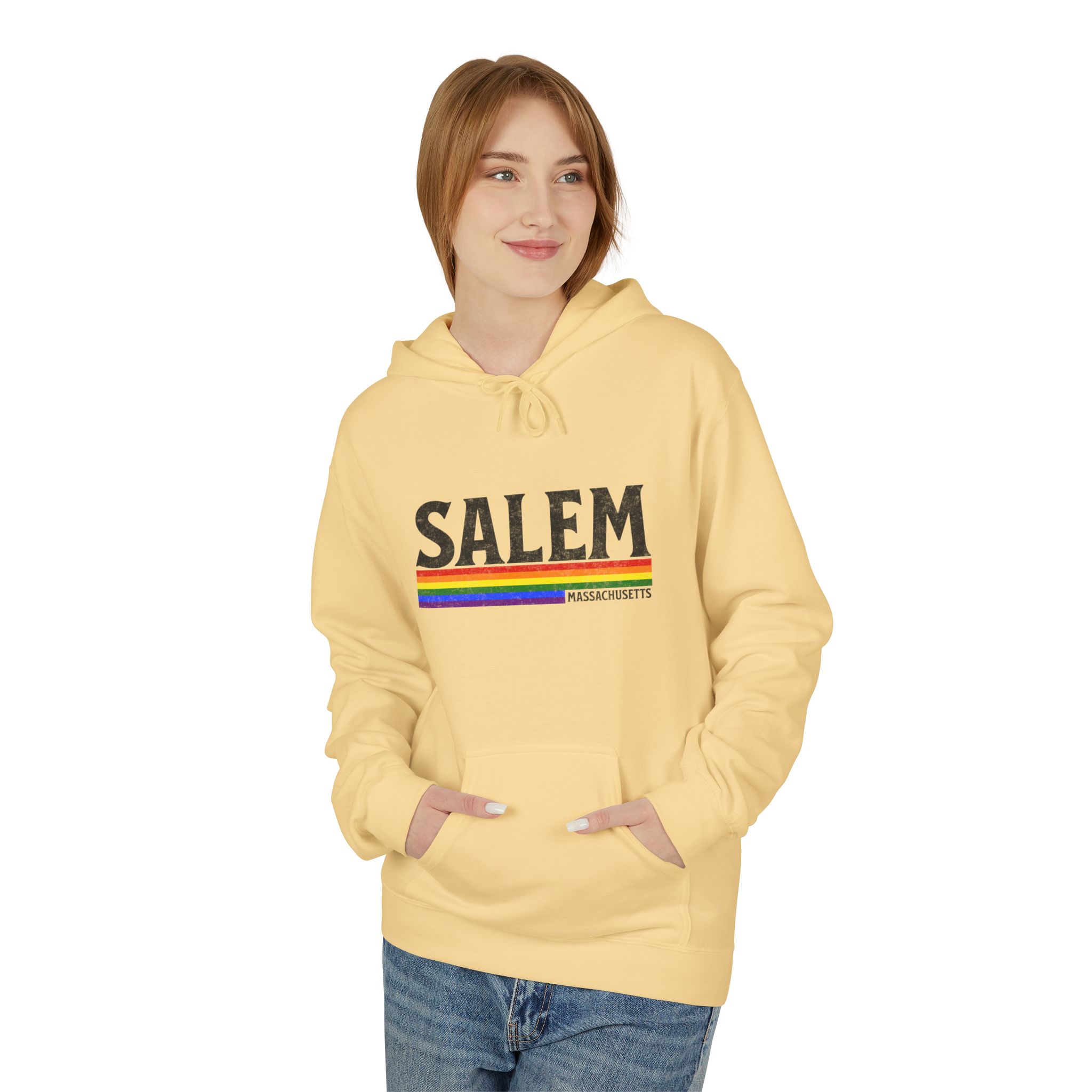 Salem Rainbow Hoodie — LGBTQ+ Pride Salem Graphic Pullover 6 Salem Rainbow Hoodie — LGBTQ+ Pride Salem Graphic Pullover - Image 6