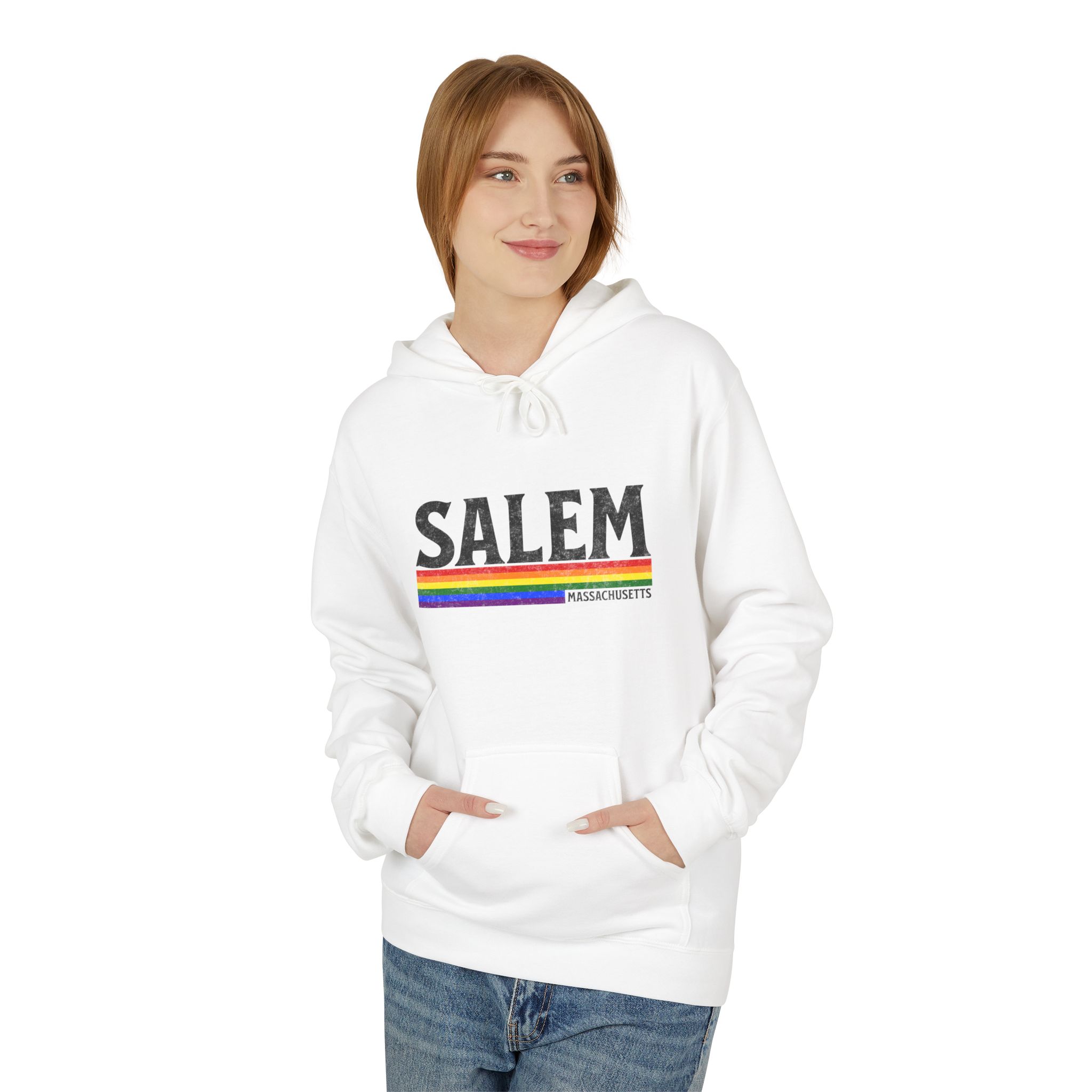 Salem Rainbow Hoodie — LGBTQ+ Pride Salem Graphic Pullover 2 Salem Rainbow Hoodie — LGBTQ+ Pride Salem Graphic Pullover - Image 2