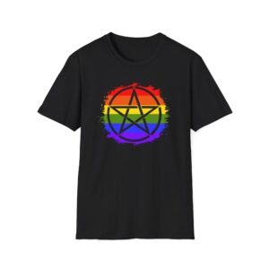 Pride Pentacle T-Shirt — Rainbow Witchcraft LGBT+ Pride Tee